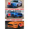 Front Spoiler Lower Lip Splitter For Ford Mustang 2018-2020 Black GT Style Front Blade Splitter Car Ornament Accessories