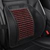 Breathable Summer Car Backrest: Wood Bead Lumbar Support Cushion for Comfortable Driving
