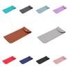 With Metal Buckle PU Leather Glasses Bag Solid Color Mini Cosmetic Bag  Jewelry Packing