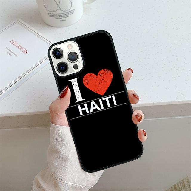 Haiti Haitian Flag Phone Case For iPhone 17 Air 14 15 16 13 12 Cover For Apple 14 15 16 Pro Max Plus Coque