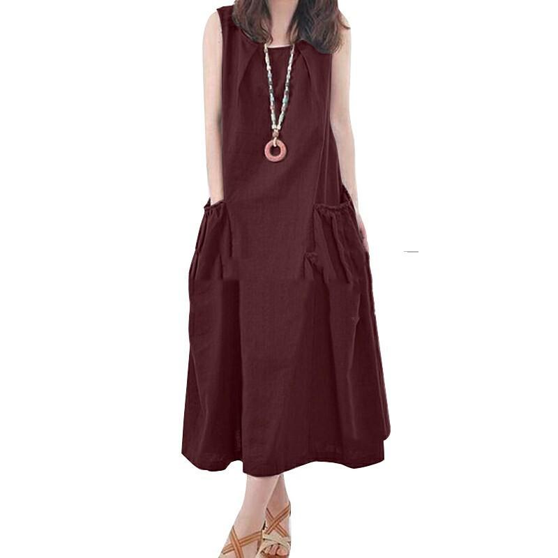 2025 Japanisches & Koreanisches Retro Ärmelloses Pendler- & Urlaubs-Freizeitkleid