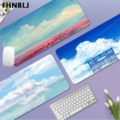 Clouds Sky Sunshine Beautiful Scenery Anti-Slip Keyboard Mat Table Mat Students Gamer Desktop Mousepad Gaming Mouse Pad