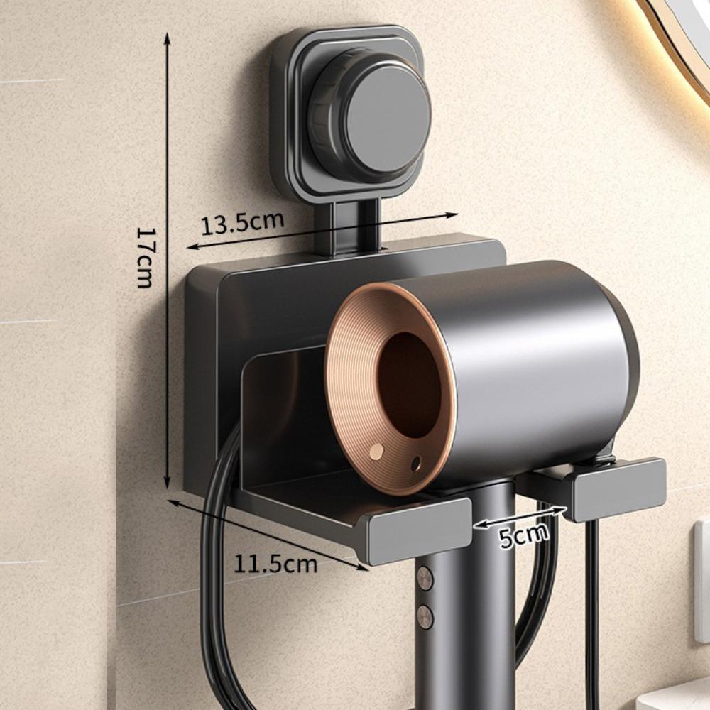 No Punching Hair Dryer Holder Wall Mounted Hairdryer Organizer Box New Wall Dryer Cradle  Bathroom