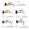 Ibc Tank Adapter Valve Fittings S60*6 Coarse Thread To 1/2 3/4 1" Water Tank Connectors Garden Hose Faucet Accessories