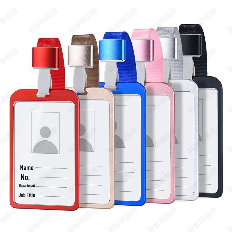 Aluminum Alloy ID Badge Lanyard with Card Holder