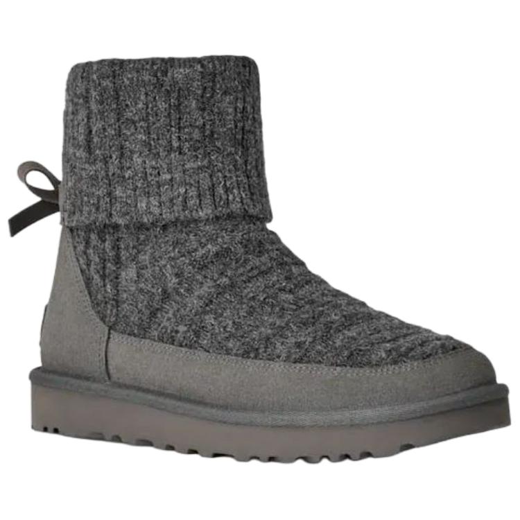 UGG Mini Cabelle Warm Versatile Slip-On Snow Boots Women boots Gray 1174578-MNGRY