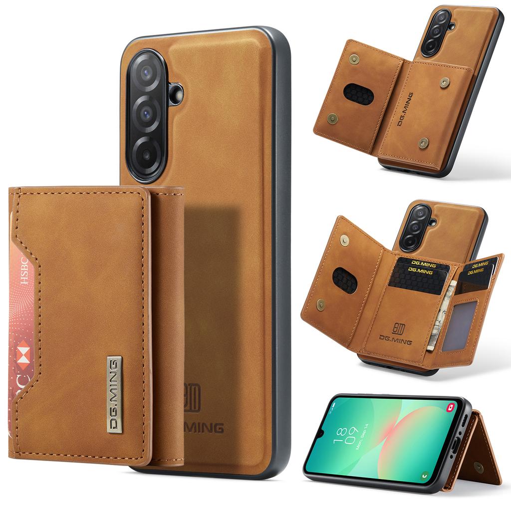 DG.MING M2 Series for Samsung Galaxy A26 5G Case PU+PC+TPU Phone Cover Detachable Wallet