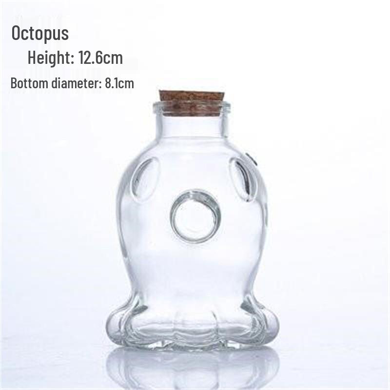 DIY Cork Star Wishing Drift Bottle - Clear Glass Ocean Lucky Star Bottle