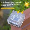 Square ice brick lamp Home garden induction square solar lamp Outdoor waterproof step decoration Ice cube garden lamp