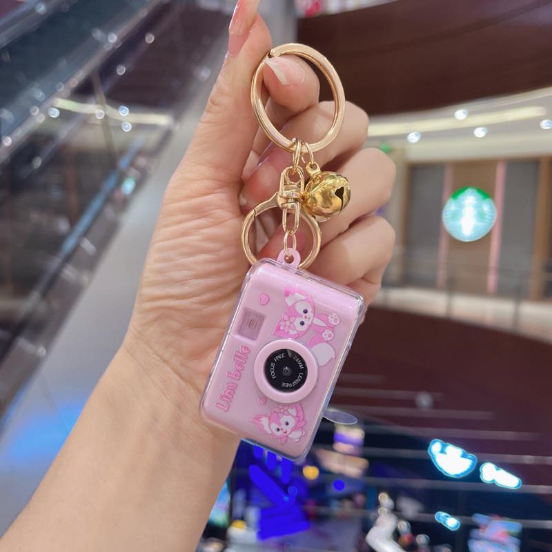 And Fun Lovely Glowing Camera Keychain Ornament Pendant Car Keyring Accessory