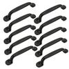 10 X Furniture Handle Black 96 Mm Metal