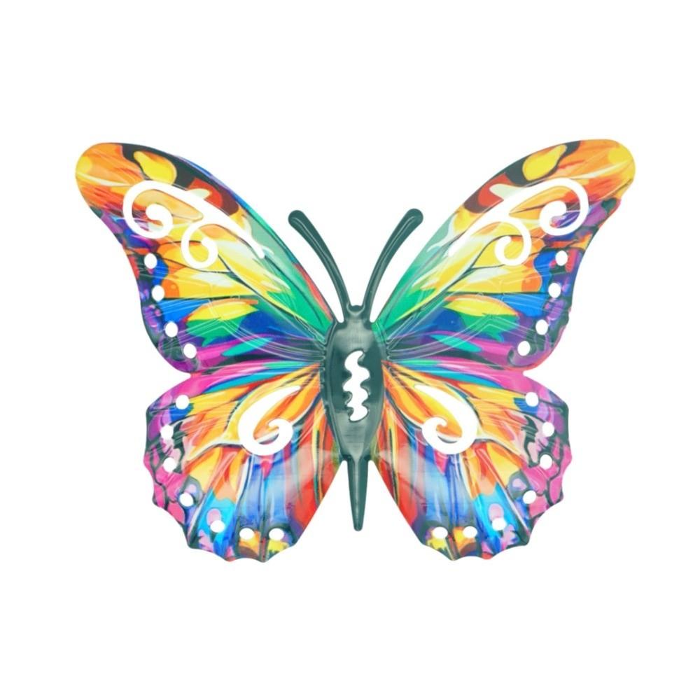 Metal Butterfly Wall Decor DIY Butterfly Decorative Post  for Garden Balcony Patio Outdoor