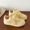 College style cute printed small yellow shoes women's 2025 spring new ins niche versatile casual board shoes bread shoes
