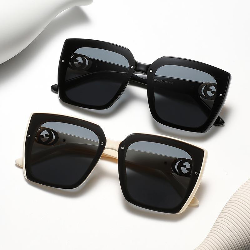Big Frame Vintage Sunglasses Women Men Square Sun Glasses Fashion Eye Glasses Goggle for Male Female Polygon Sunglasses