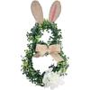 Saisonaler Osterhasen-Kranz Frühling Hausdekoration Künstliches Grün zum Aufhängen für die Haustür 45cm TPE Kunststoffband