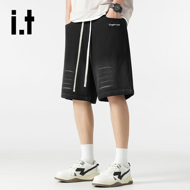 OVERPROTECTION it Men s Gradient Wide-Leg Casual Shorts 2XL