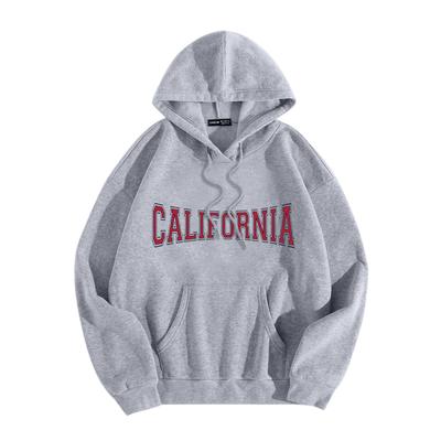 Jachetă de baseball casual pentru femei cu glugă, mânecă lungă, imprimeu cu litere, plus catifea și sweatshirt gros și călduros