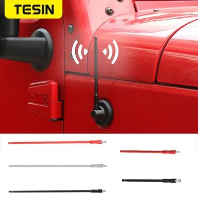 TESIN  Aerials Universial Replacement Metal Radio Antenna Accessories for Jeep Wrangler JL JK 2007+ for Jeep Gladiator JT 2018+