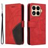 For Xiaomi 15T Pro Leather Phone Case Stand Wallet with Bi-colour Splicing Design