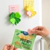 Four-leaf Clover Magnetic Sealing Clips - Fridge Magnets for Food Bags - Snack Sealing Clips - Magnetic Stickers - Personalized Creative Bag Clamps