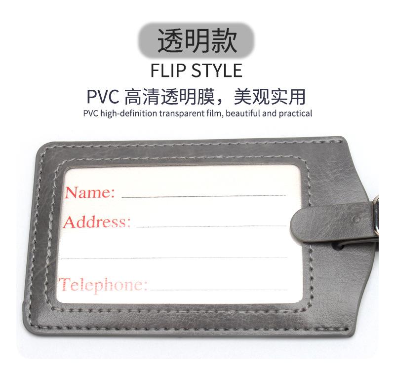 Thick Leather Airplane Boarding Pass Creative Travel Suitcase Tag Checked in Luggage Tags Cute Luggage Tag Address Name Lable