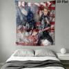 Johnny Hallyday Legend Music Tapestry Background Cloth Fashion Print Homestay Soft Decoration Tapestry Soft Wall Decoration
