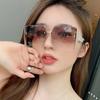 Fashion Gradient Frameless Women Sunglasses High-end Stylish UV Protection