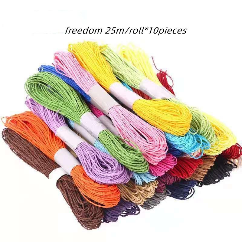 

Цветная двухжильная тонкая бумажная веревка для поделок своими руками: Дайте волю креативности 10/25M один рулон