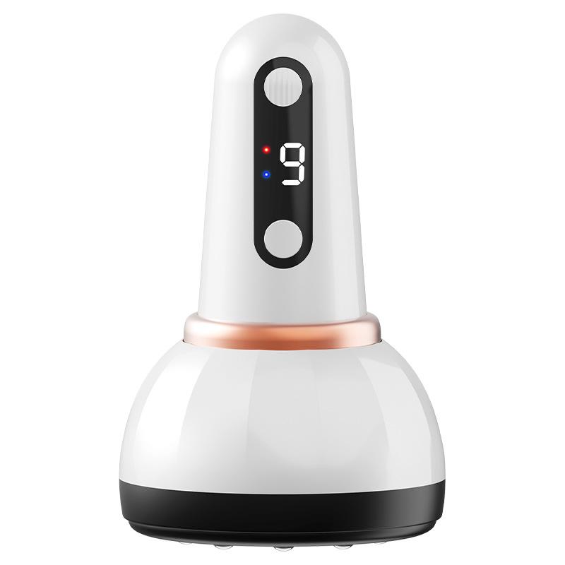 

Электрический физиотерапевтический прибор Гуаша, бытовой беспроводной банкинг, универсальный аппарат Гуаша, горячий компресс, вытягивание меридианов, массажный артефакт белый