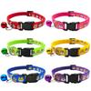 100Pcs  Colorful Dog Collar Adjustable Pet Dog Collars Necklace Durable Puppy Pug Bulldog Collars For Small Dogs