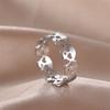 Hollow Skull Women's Ring Stainless Steel Ring Jewelry Aesthetic Rings Gold Color Finger Rings Fashion Vintage Jewelry Gift