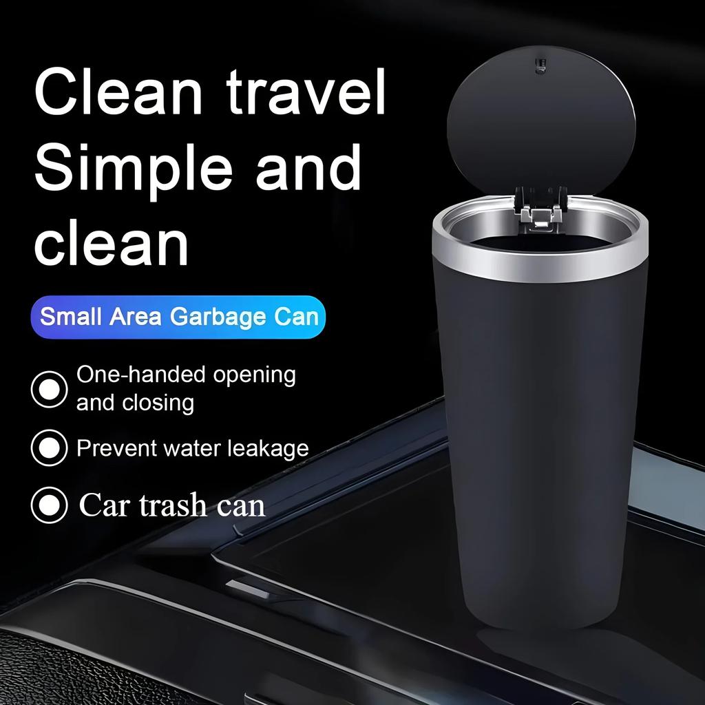 Car Trash Bin ABS Car Interior Rubbish Box Garbage Container Car Cup Holder Trash Can Auto Ashtray Dust Organizer Storage Barrel