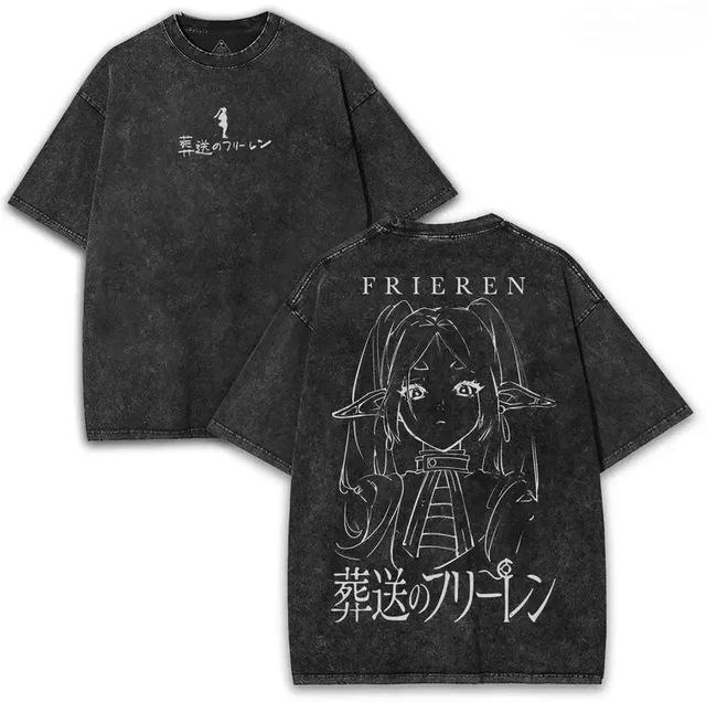Men S Trend Anime Clothing Women S T-Shirt Washed Friend S T-Shirt Top Journey T-Shirt Short Sleeve Men S Cotton T S