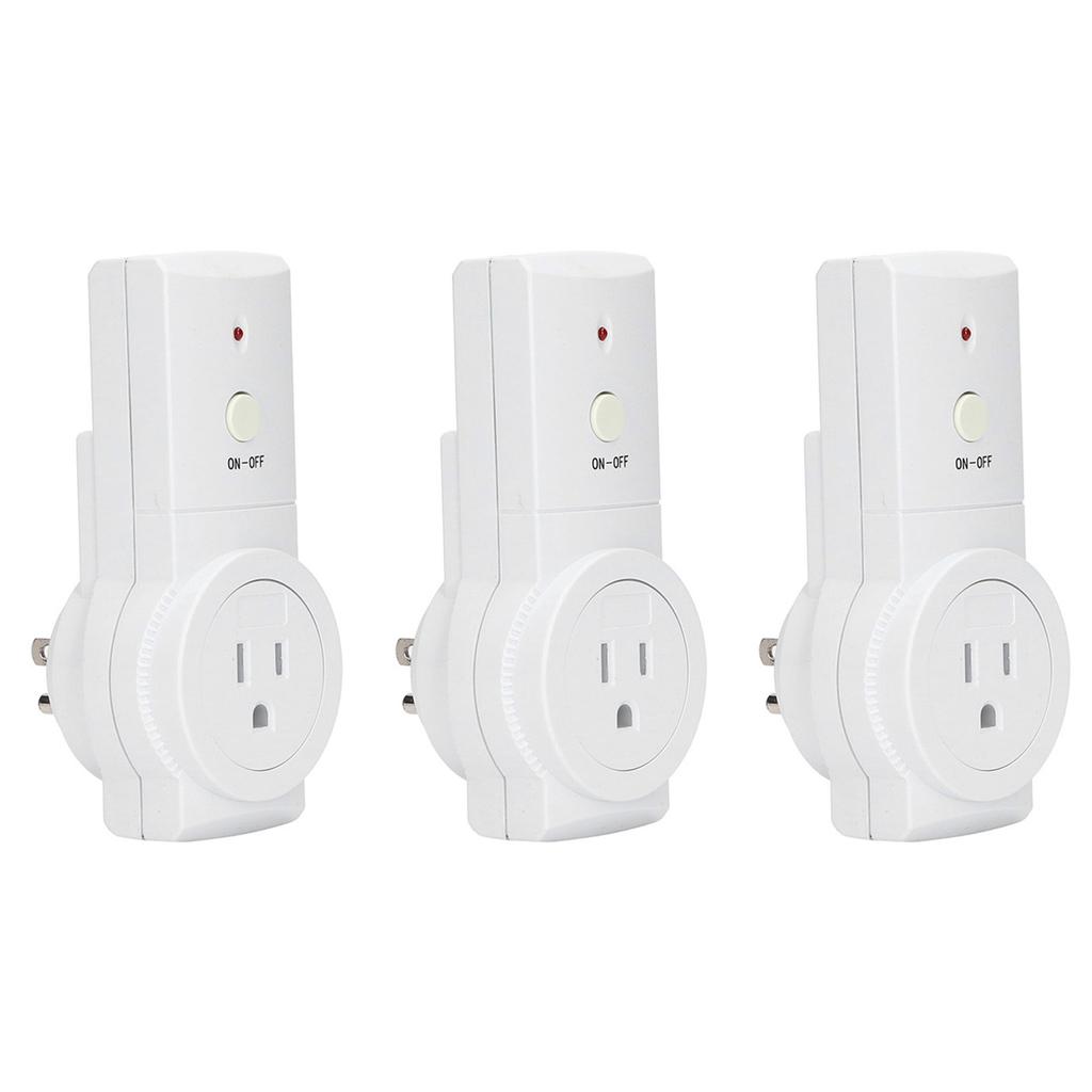 Wireless Switch Socket with Remote Control Smart Outlet Set Built in Battery