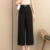 Mid-Aged Women's Summer High-Waist Wide-Leg Pants