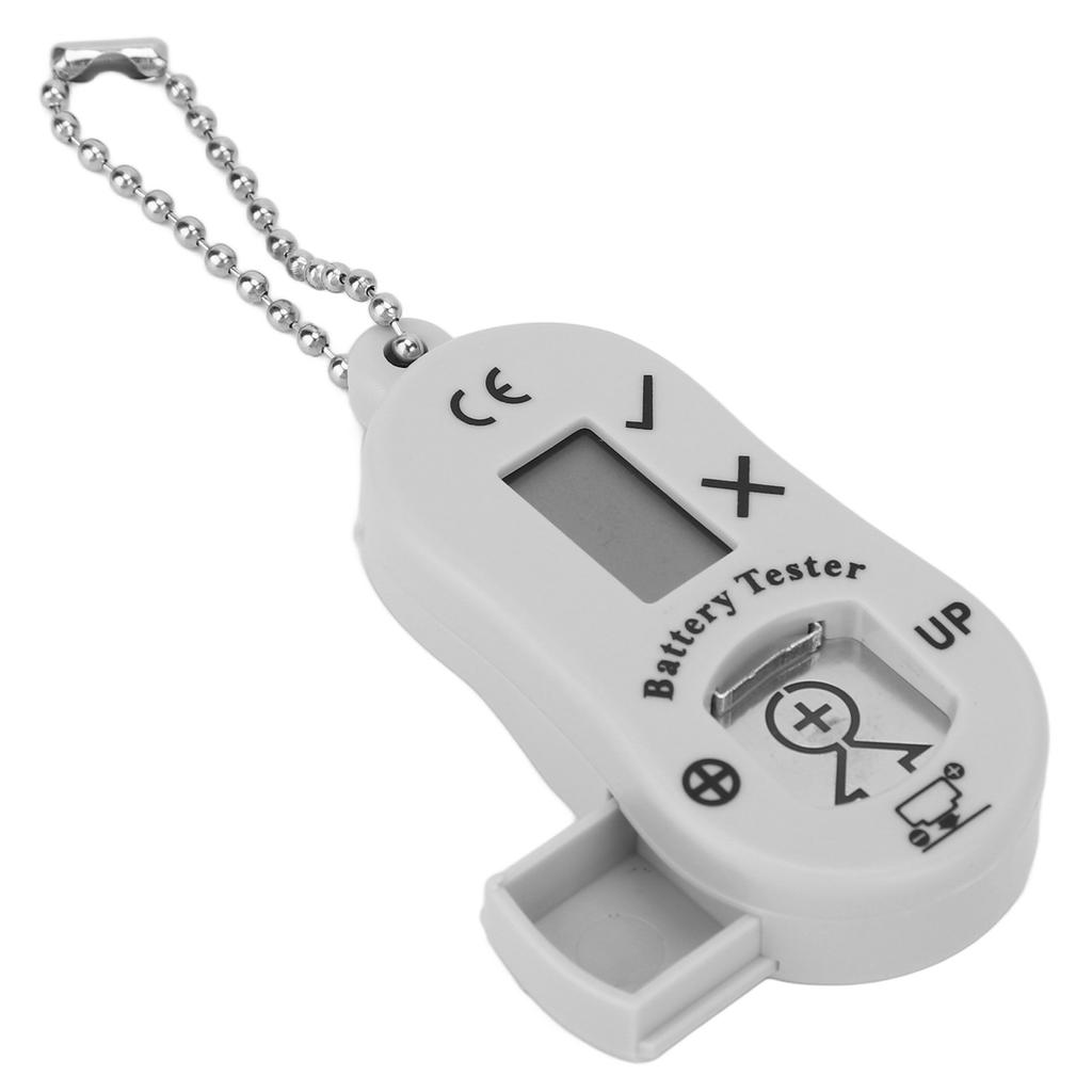 Battery Measuring Device Pocket Hearing Aid Battery Power Monitoring Tester Checker Tool Light Gray