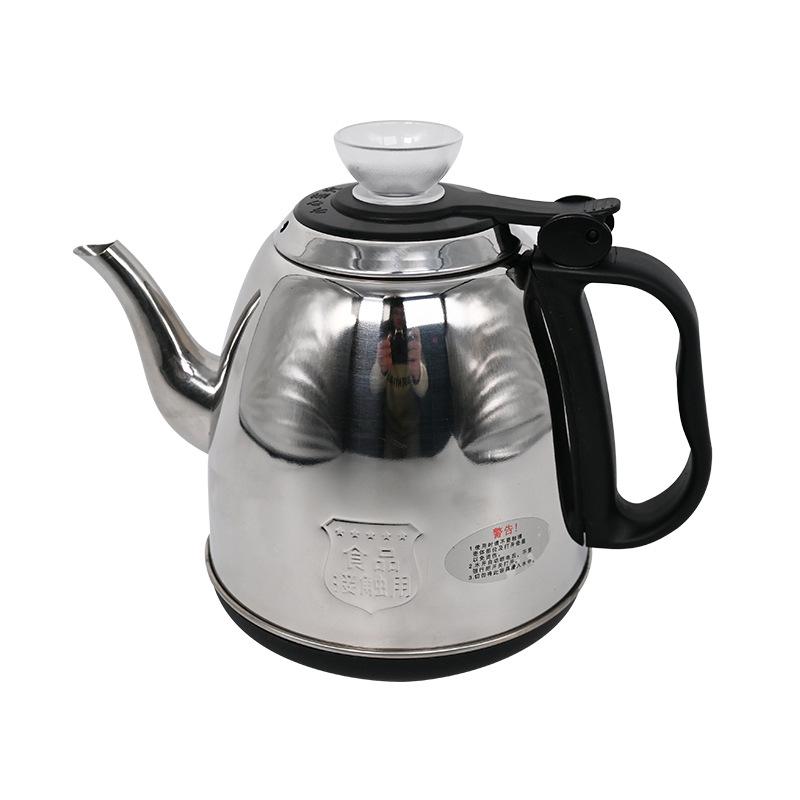 Одноразовый чайник Meinengdi из нержавеющей стали и стекла с базой-адаптером