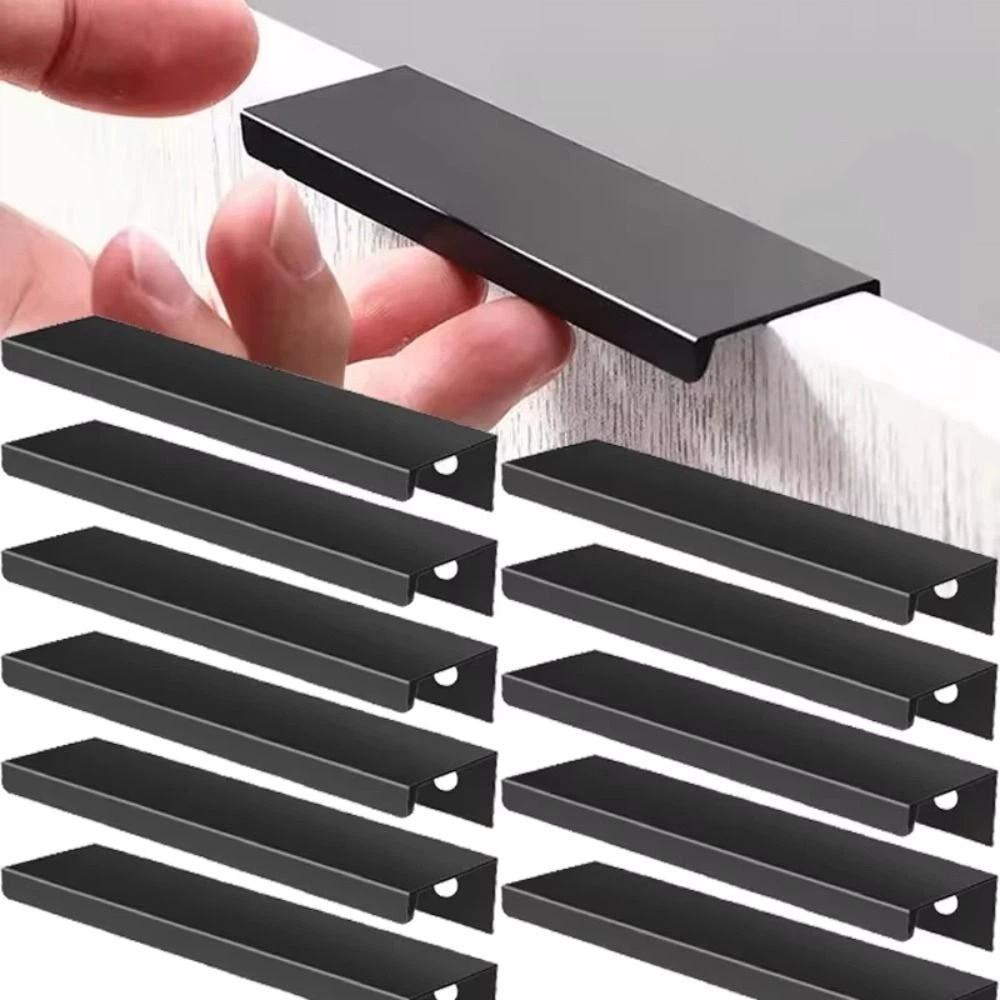 Long Strip Cabinet Pulls Aluminum Zinc Zinc Alloy Kitchen Handles Hardware Furniture Handles  Wardrobe Drawer