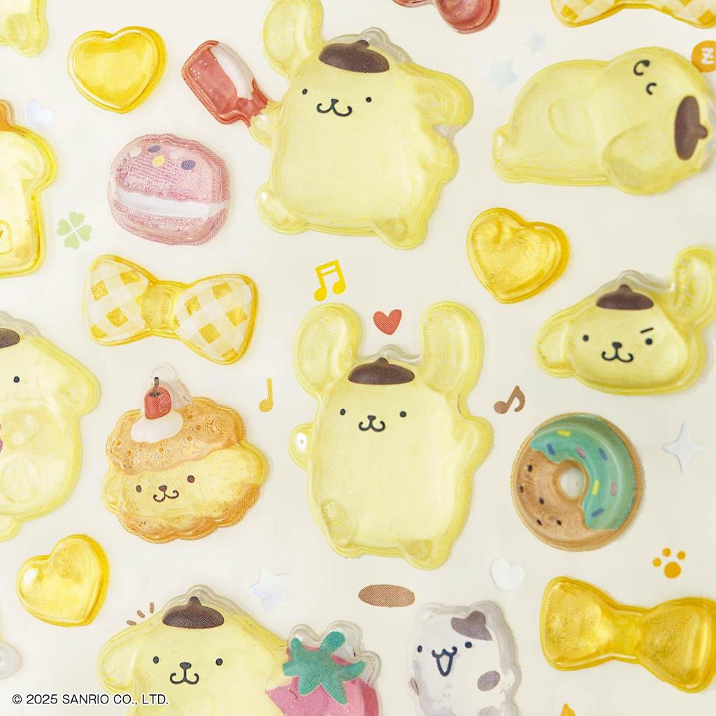 Sunstar Stationery Sanrio Character Bonbon Drop S8812144 Stickers, Stickers, Pompompurin,