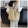 Borsa in Paglia Donna Nuova Estiva Vacanza al Mare Spiaggia Borsa Intrecciata Grande Capacità Borsa a Spalla Tote Borsa Tote Intrecciata in Paglia per Donna