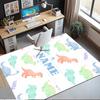 Custom Name Dinosaur Printed Carpet,Rug for Office Chair Living Room Bedroom Kitchen Room Decor Gifts.