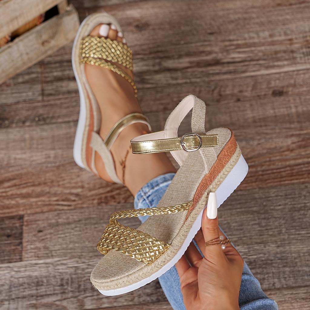 Fashion New Round Toe Flat Sole Comfortable Casual Shoes In Summer Fashion Causal Lightweight Open-toed Sandals for Women Women Sandals