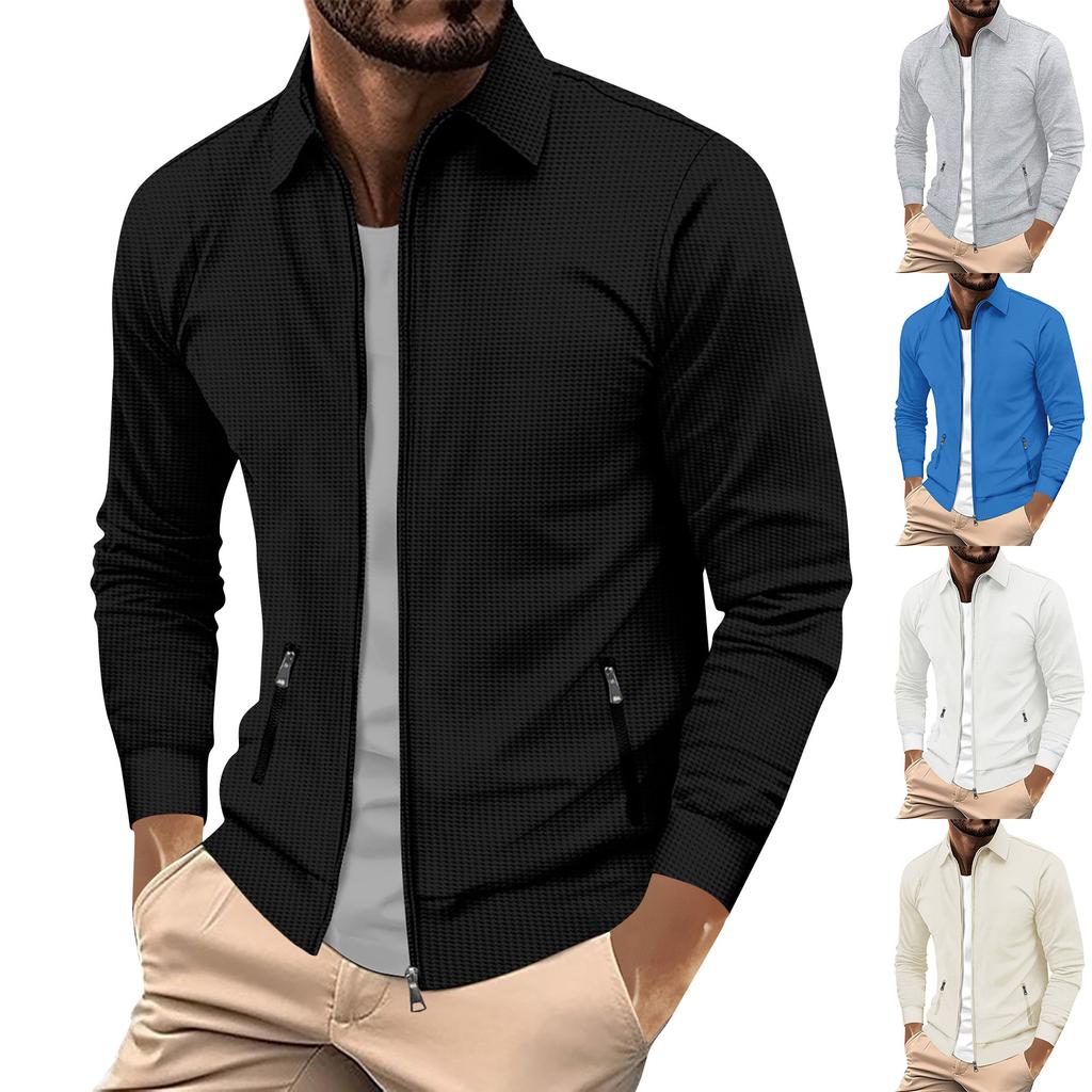 Men's Casual Camouflage Sports Sweatshirt Long Sleeve Zipper Hooded Jacket Coat