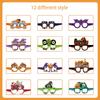 Pumpkin Witch Themed Paper Glasses Halloween Party Decoration Set Photo Props