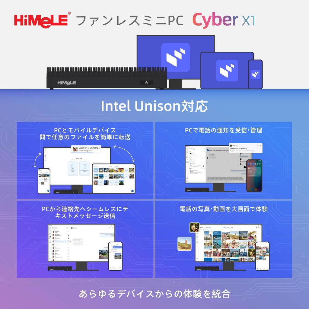 Mini PC HiMeLE Fanelss Cyber X1 N150 com 16GB 512GB USB PD Saída de Vídeo e Dados HDMI x e Silencioso Ideal para IoT Escritórios e Astrofotografia RAM,