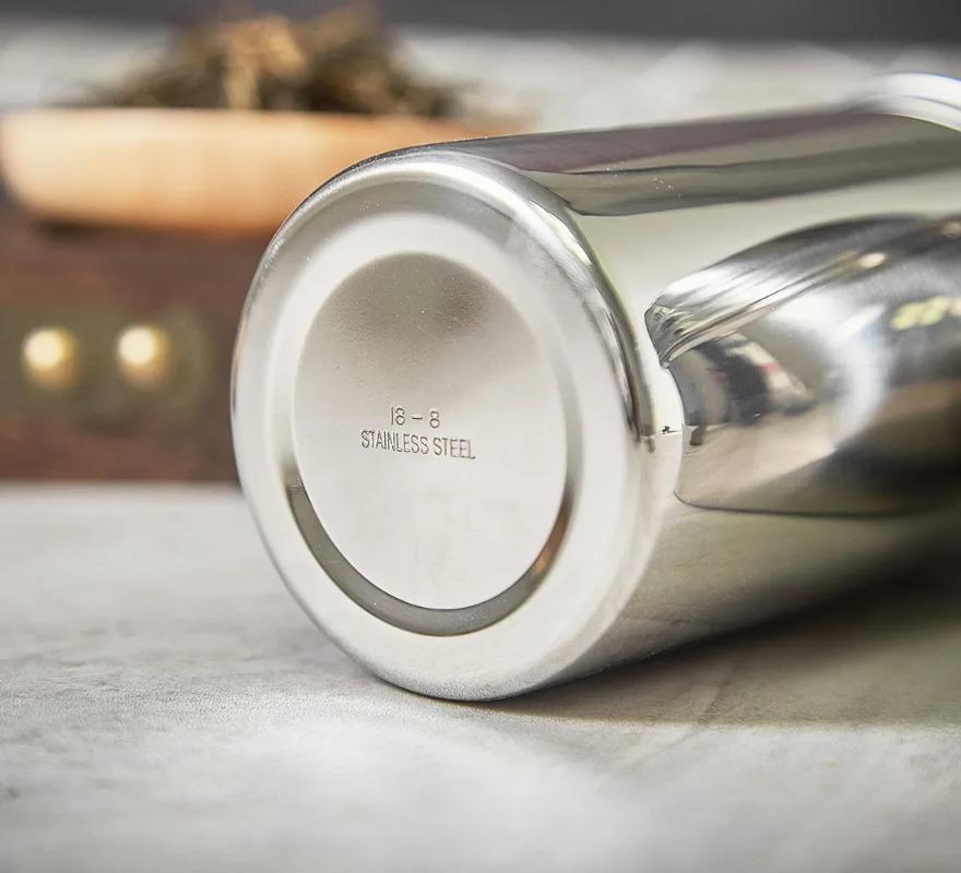 Stainless Steel Sealed Storage Jar, Portable Airtight Food Storage Container Canister for Coffee Beans Flour Cereal Suga