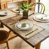 Farmhouse Retro Jute Tassel Table Mat | Round Bowl Pad | Rectangular Heat Insulation Mat | Dinner Napkin | Home Decor