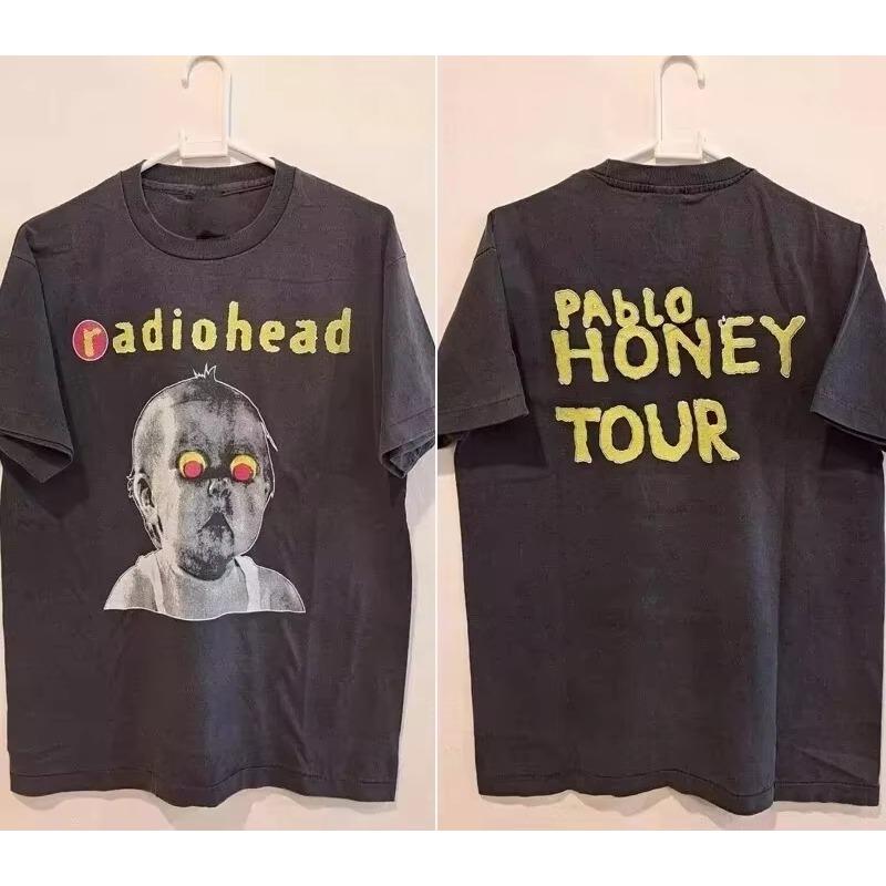 Summer 2026 New Fashionable Casual Breathable Unisexs Round Neck Printed Tshirt Pedro Honey Tour Printed Tshirt