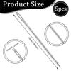 A96I-Hand Sewing Needles Set 5Pcs Upholstery With Large Eye, 4" Long For Quilting And DIY Crafts