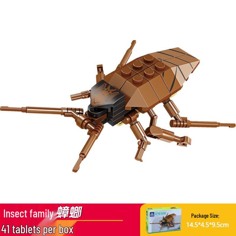 Kai Zhi Compatible Lego Insect Toy: Mantis Model Building Blocks for Kids, Educational Animal Jigsaw Puzzle Gift